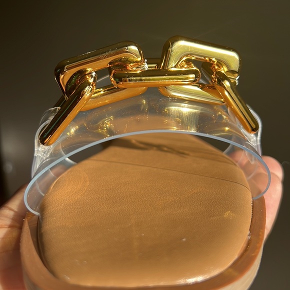 🤩New Qupid Transparent Gold Chain Sandal - Picture 4 of 4
